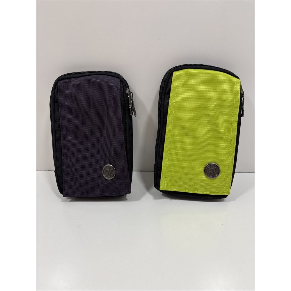 Waist Belt Bag Clip Lot Of Two Purple Lime‎ His Hers